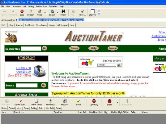 AuctionTamer Screenshot 1