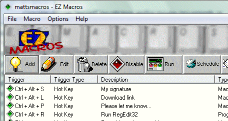 EZ Macros Screenshot 1