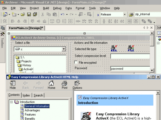 ActiveX Easy Compression Library Screenshot 1