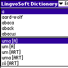 LingvoSoft Talking Dictionary English <-> Portuguese for Palm OS Screenshot 1