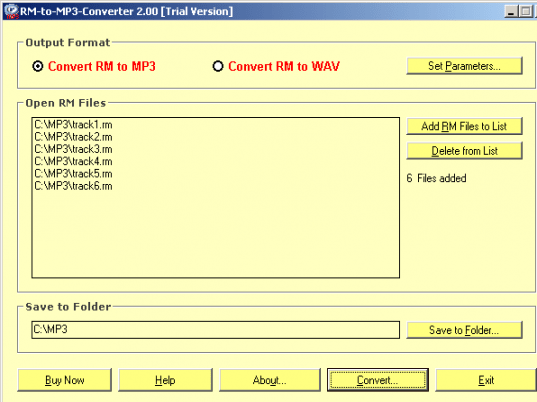 RM-to-MP3-Converter Screenshot 1