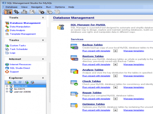 EMS SQL Management Studio for MySQL Screenshot 1