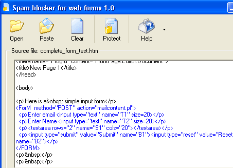 Spam Blocker For Web Forms Screenshot 1