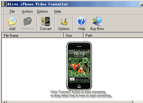 Alive iPhone Video Converter Screenshot 1