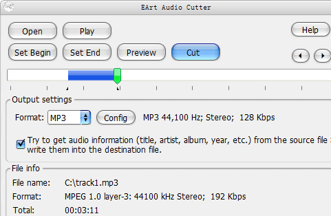 EArt Audio Cutter Screenshot 1