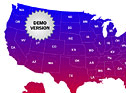 USA Gradient Map Locator Screenshot 1