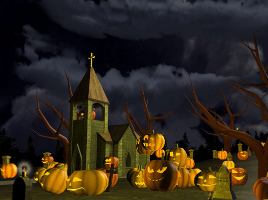 Halloween Graveyard 3D Screensaver Screenshot 1