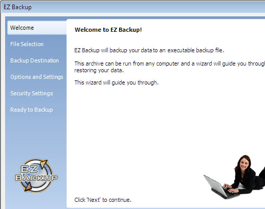 EZ Backup Windows Media Player Premium Screenshot 1