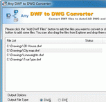 DWF to DWG Converter 2010.2 Screenshot 1