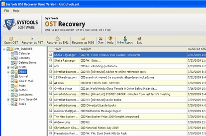 Convert OST to PST for Exchange Screenshot 1