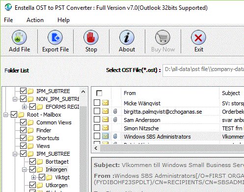 OST to PST Microsoft Screenshot 1