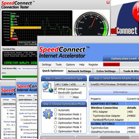 SpeedConnect Internet Accelerator Screenshot 1