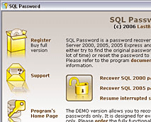 Lastbit SQL Password Recovery Screenshot 1