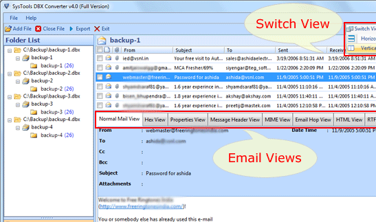 Importing Folders from Outlook Express to Outlook Screenshot 1