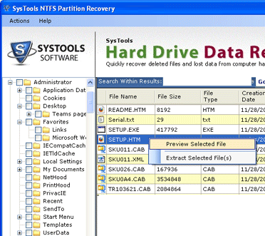Recover Format Hard Disk Screenshot 1
