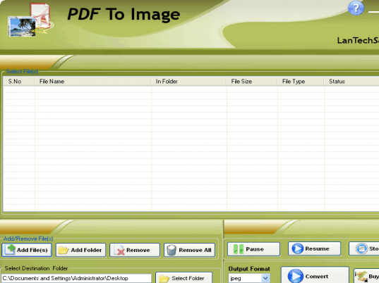 PDF To Image Creator Screenshot 1