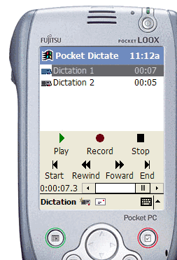 Pocket Dictate Dictation Recorder Screenshot 1
