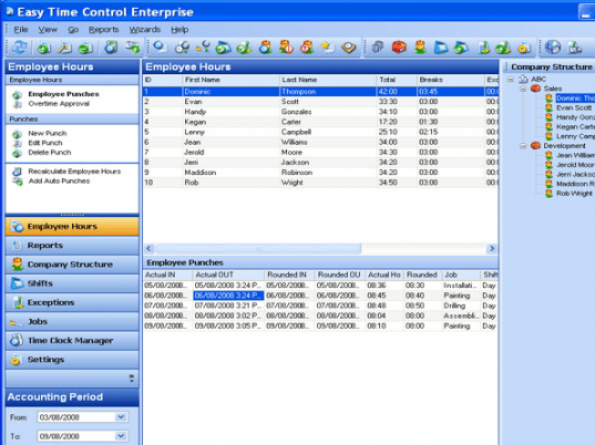 Easy Time Control Enterprise Screenshot 1