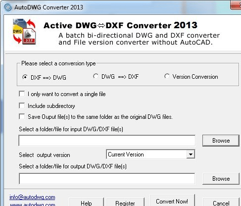 AutoDWG DWG DXF Converter Screenshot 1