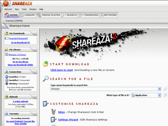 Shareaza Screenshot 1