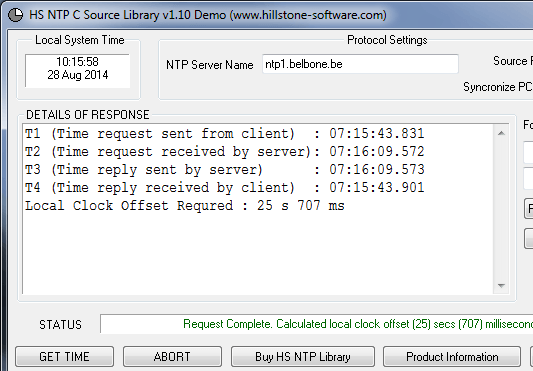 HS NTP C Source Library Screenshot 1
