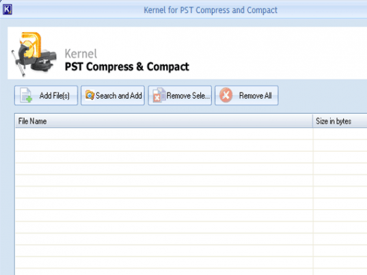 Kernel for PST Compress and Compact Screenshot 1