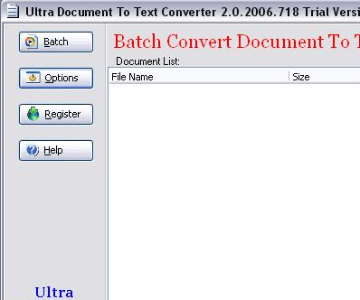 Ultra Document To Text ActiveX Component Screenshot 1