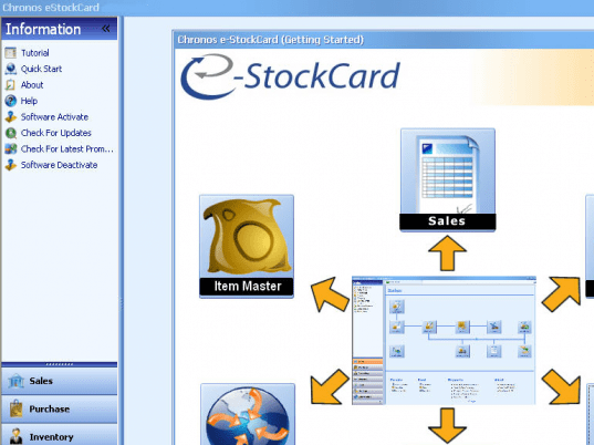 Chronos eStockCard Business Free Edition Screenshot 1