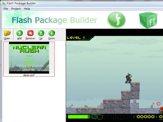 Boxoft Flash Package Builder Screenshot 1