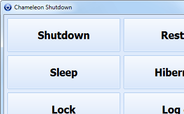 Chameleon Shutdown Screenshot 1