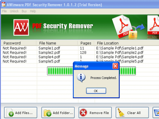 Batch Pdf Password Remover Screenshot 1