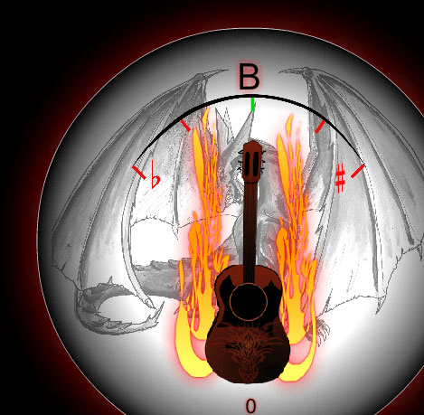 Fire Guitar Tuner Screenshot 1