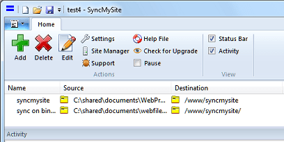 SyncMySite Screenshot 1