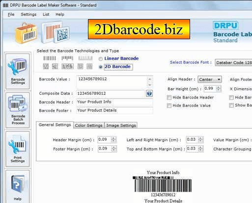 Code 93 Barcode Creator Screenshot 1