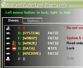 Hide & Protect any Drives Screenshot 1