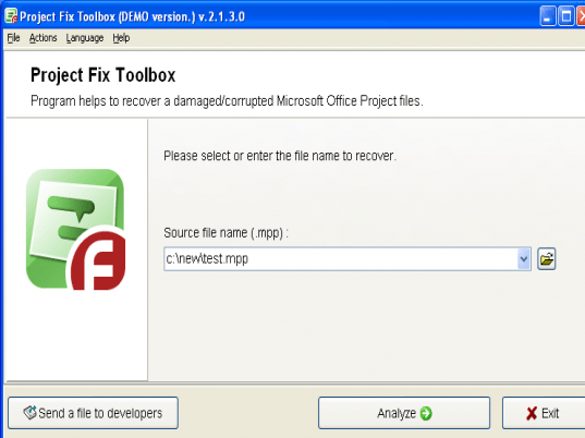 Project Fix Toolbox Screenshot 1