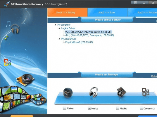 NTShare Photo Recovery Screenshot 1