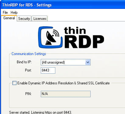 ThinRDP Server Screenshot 1