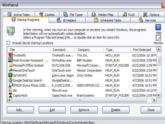 WinPatrol Screenshot 1