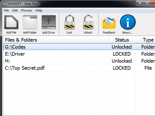Hide Files Screenshot 1