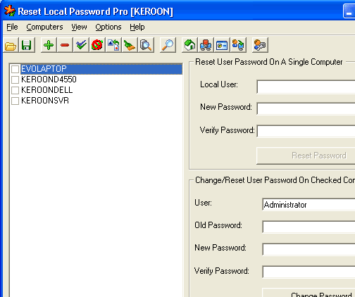 Reset Local Password Pro Screenshot 1