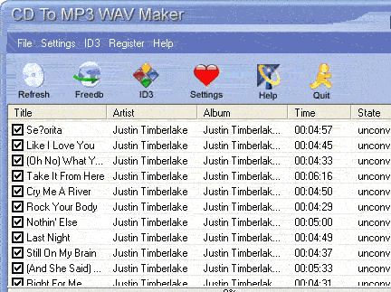 CD-to-MP3-WAV-Maker Screenshot 1