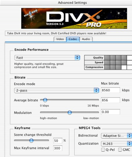 DivX Pro Video Bundle for Mac OSX Screenshot 1