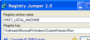 Registry Jumper Screenshot 1