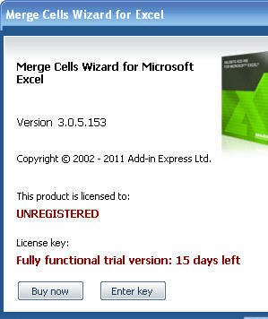 Merge Cells Wizard for Excel Screenshot 1