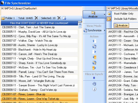 File Synchronizer Screenshot 1