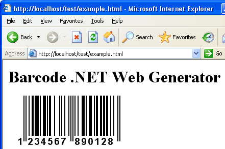 BarCode ASP.NET Web Control 1.5 Screenshot 1