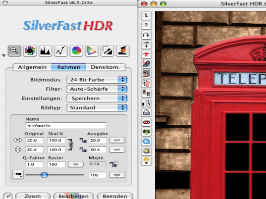 SilverFast HDR Screenshot 1