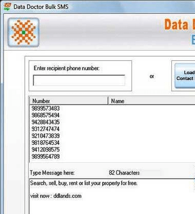 PC to Cell Phone Bulk SMS Tool Screenshot 1