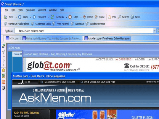 Internet web browser Screenshot 1